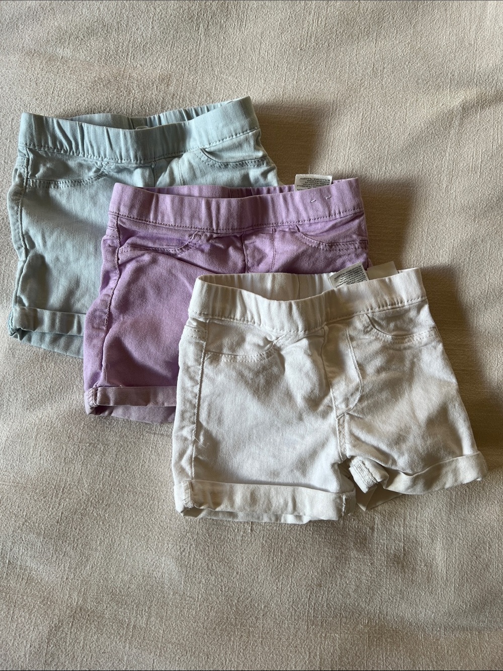 H&M Kids Cotton Blend Roll-Cuff Shorts Set (3) Size 4-5T